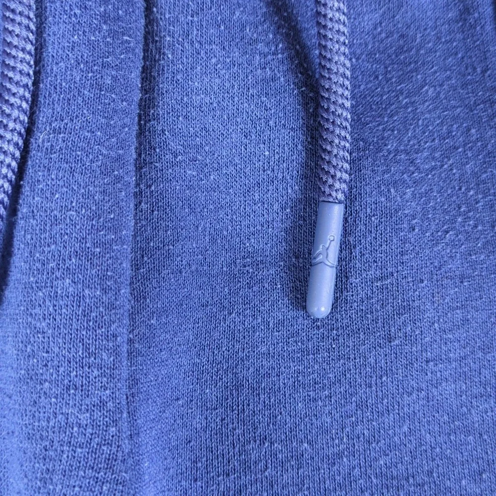 Nike Jordan Messy Room Jogger Pants Boys Small Blue Fleece Sweatpants Embossed